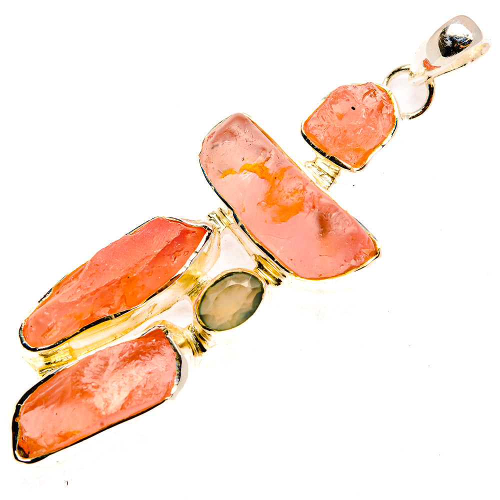 Rose Quartz Pendants handcrafted by Ana Silver Co - PD30268 - Photo 2