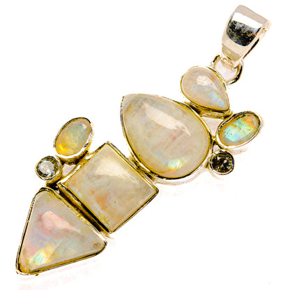 Rainbow Moonstone Pendants handcrafted by Ana Silver Co - PD30269 - Photo 2