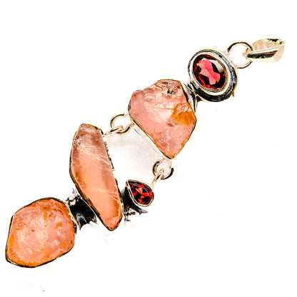 Rose Quartz Pendants handcrafted by Ana Silver Co - PD30270 - Photo 2