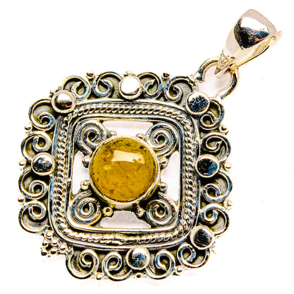 Rutilated Quartz Pendants handcrafted by Ana Silver Co - PD30280 - Photo 2