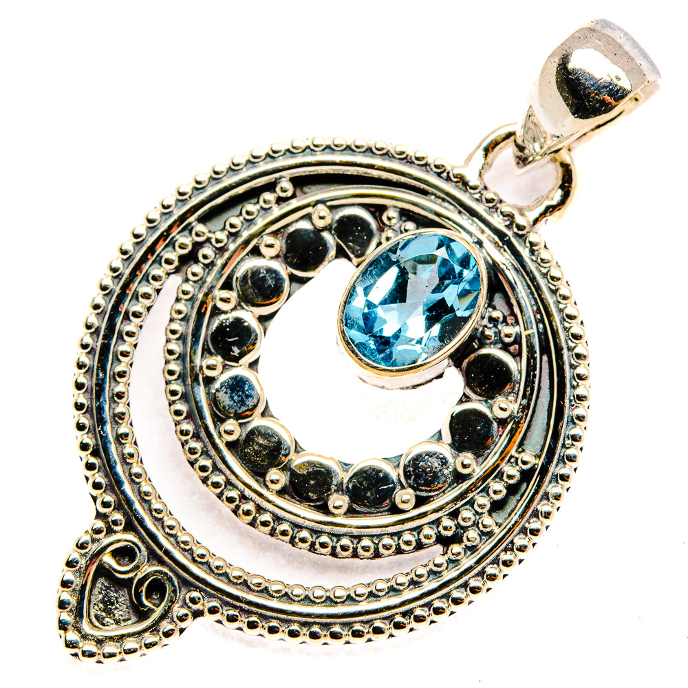 Blue Topaz Pendants handcrafted by Ana Silver Co - PD30292 - Photo 2