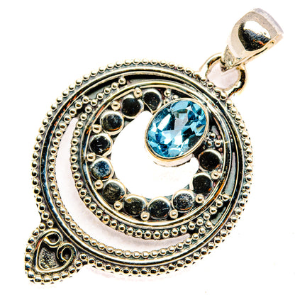 Blue Topaz Pendants handcrafted by Ana Silver Co - PD30292 - Photo 2