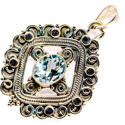 Blue Topaz Pendants handcrafted by Ana Silver Co - PD30293 - Photo 2