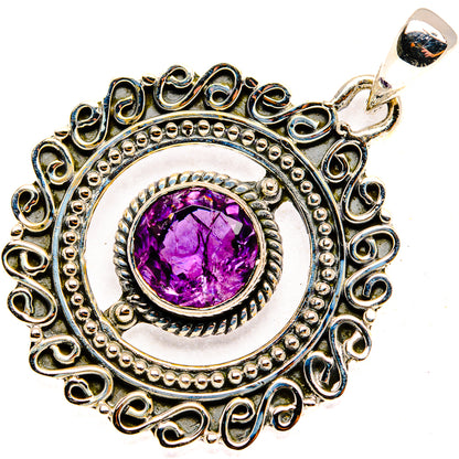 Amethyst Pendants handcrafted by Ana Silver Co - PD30295 - Photo 2
