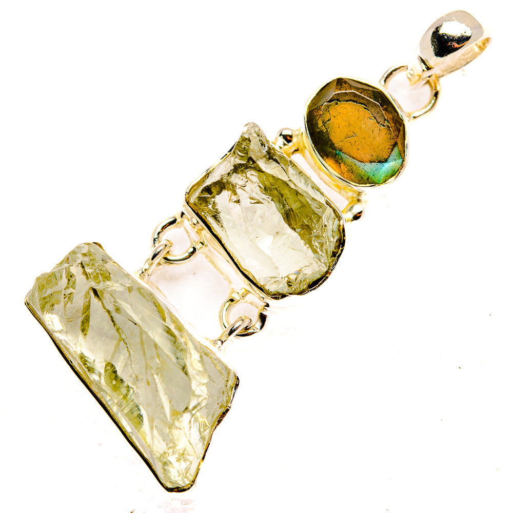 Green Amethyst Pendants handcrafted by Ana Silver Co - PD30311 - Photo 2