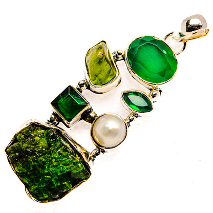 Chrome Diopside Pendants handcrafted by Ana Silver Co - PD30314 - Photo 2