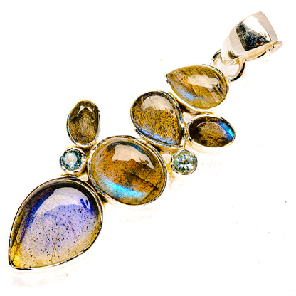 Labradorite Pendants handcrafted by Ana Silver Co - PD30324 - Photo 2