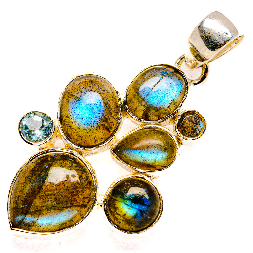 Labradorite Pendants handcrafted by Ana Silver Co - PD30333 - Photo 2
