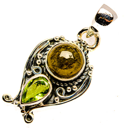 Green Tourmaline Pendants handcrafted by Ana Silver Co - PD30340 - Photo 2