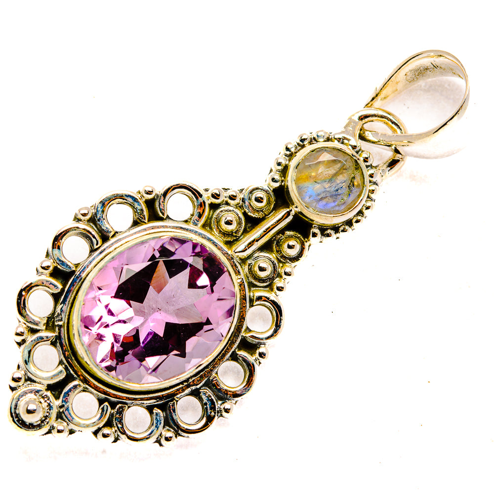 Amethyst Pendants handcrafted by Ana Silver Co - PD30345 - Photo 2