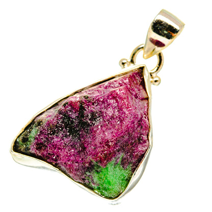 Ruby Zoisite Pendants handcrafted by Ana Silver Co - PD3034