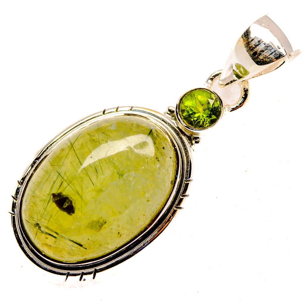 Prehnite Pendants handcrafted by Ana Silver Co - PD30355 - Photo 2