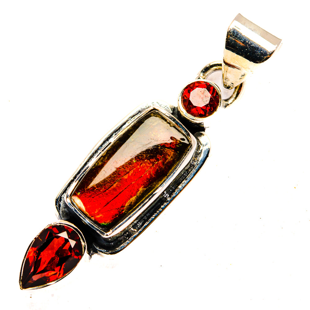 Ammolite Pendants handcrafted by Ana Silver Co - PD30362 - Photo 2