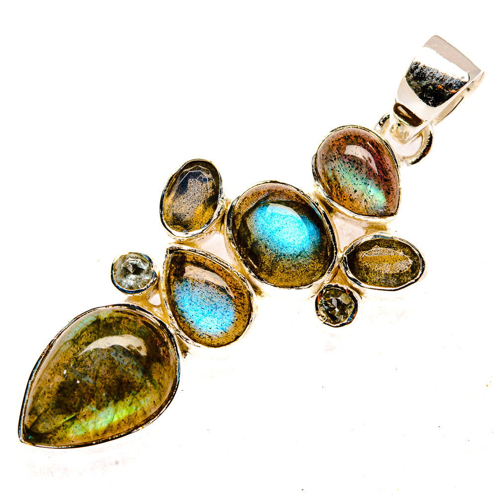 Labradorite Pendants handcrafted by Ana Silver Co - PD30367 - Photo 2
