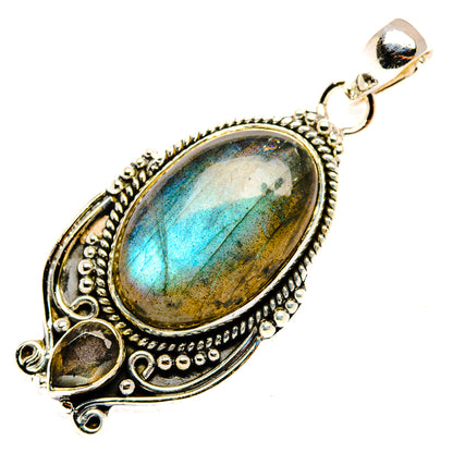 Labradorite Pendants handcrafted by Ana Silver Co - PD30371 - Photo 2