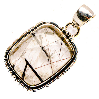 Tourmalinated Quartz Pendants handcrafted by Ana Silver Co - PD30372 - Photo 2