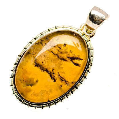 Plume Agate Pendants handcrafted by Ana Silver Co - PD30377 - Photo 2