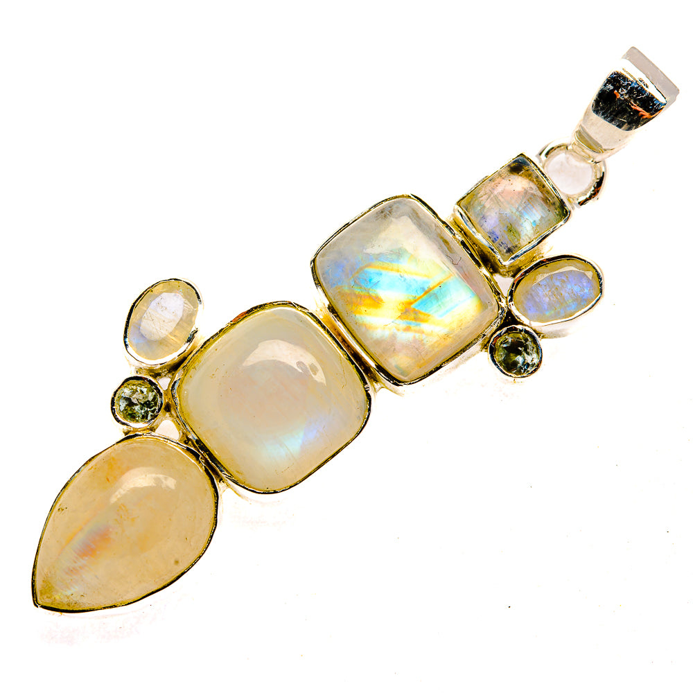 Rainbow Moonstone Pendants handcrafted by Ana Silver Co - PD30385 - Photo 2