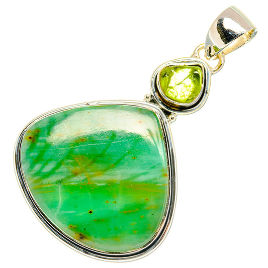 Chrysoprase Pendants handcrafted by Ana Silver Co - PD30399 - Photo 2