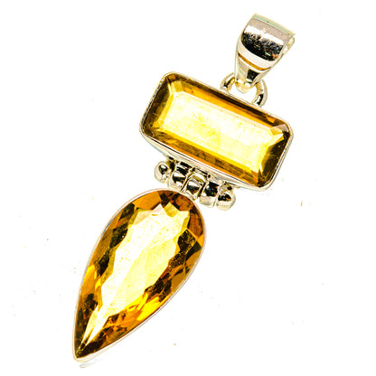 Mandarin Citrine Pendants handcrafted by Ana Silver Co - PD3040