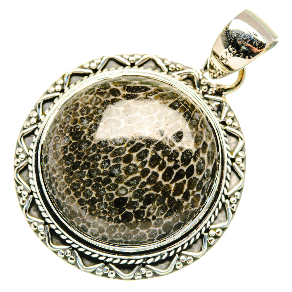 Stingray Coral Pendants handcrafted by Ana Silver Co - PD30405 - Photo 2