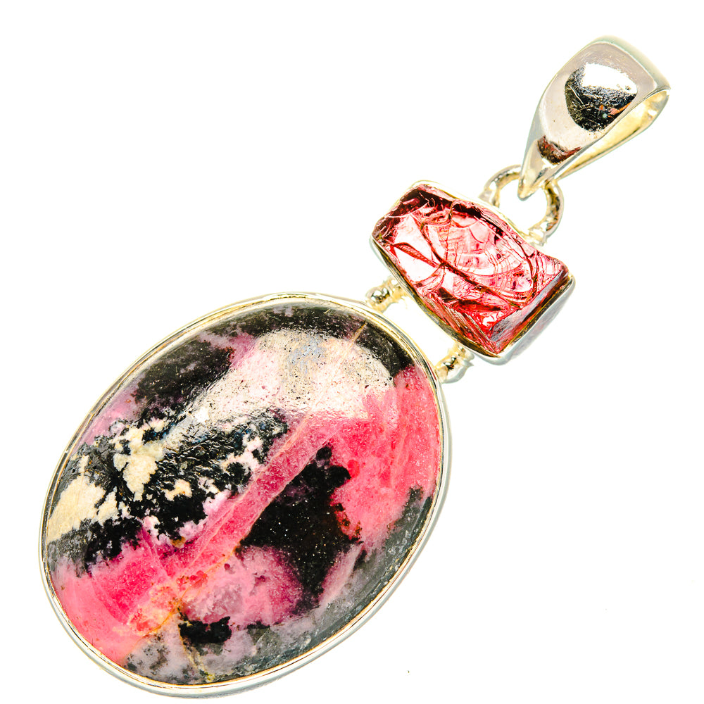 Rhodonite Pendants handcrafted by Ana Silver Co - PD30406 - Photo 2