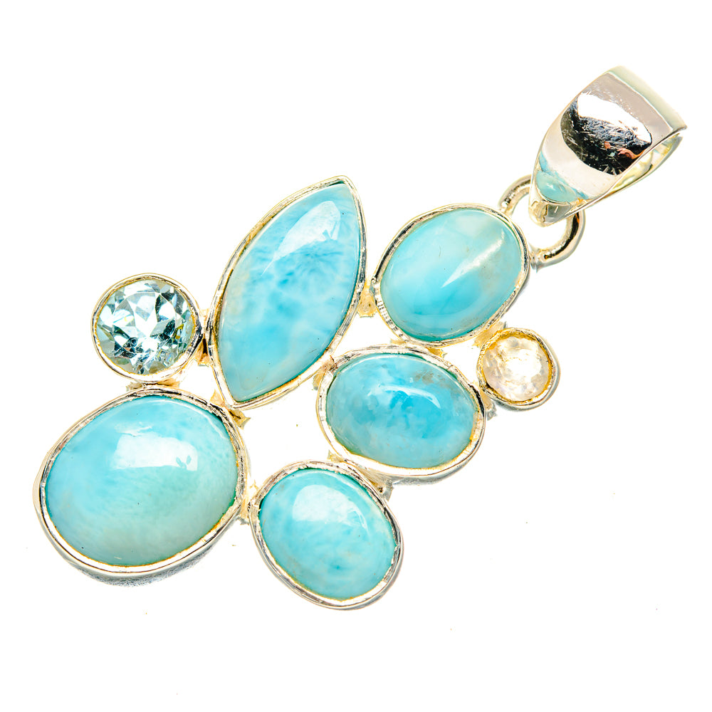 Larimar Pendants handcrafted by Ana Silver Co - PD30410 - Photo 2