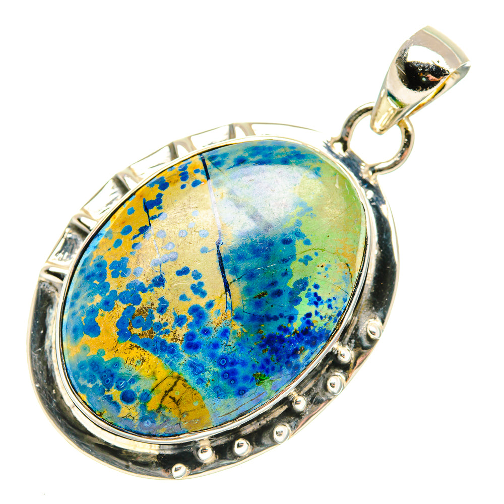 Azurite Pendants handcrafted by Ana Silver Co - PD30421 - Photo 2