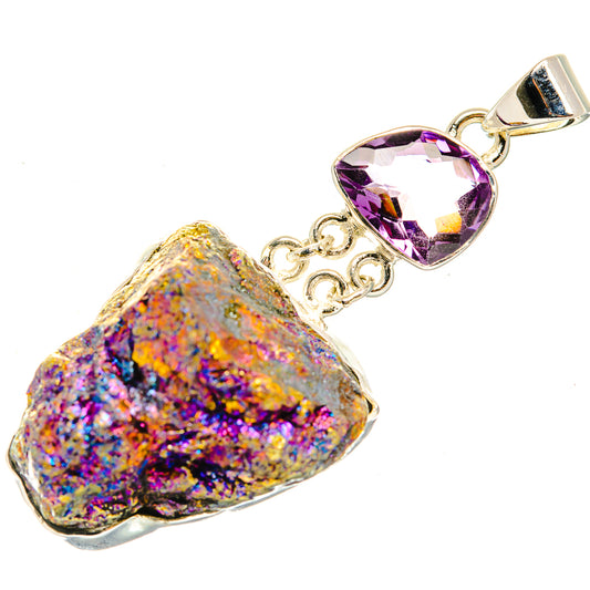 Titanium Druzy Pendants handcrafted by Ana Silver Co - PD30424 - Photo 2