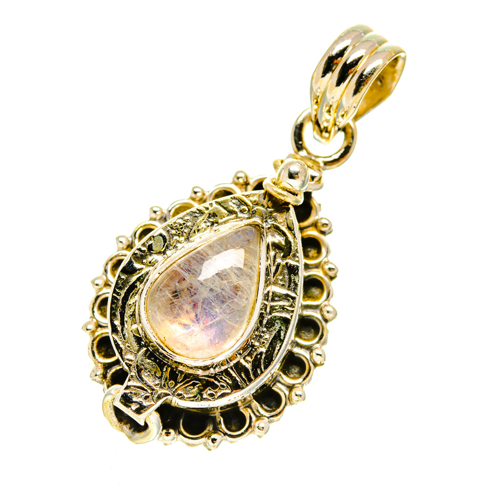 Rainbow Moonstone Pendants handcrafted by Ana Silver Co - PD3043