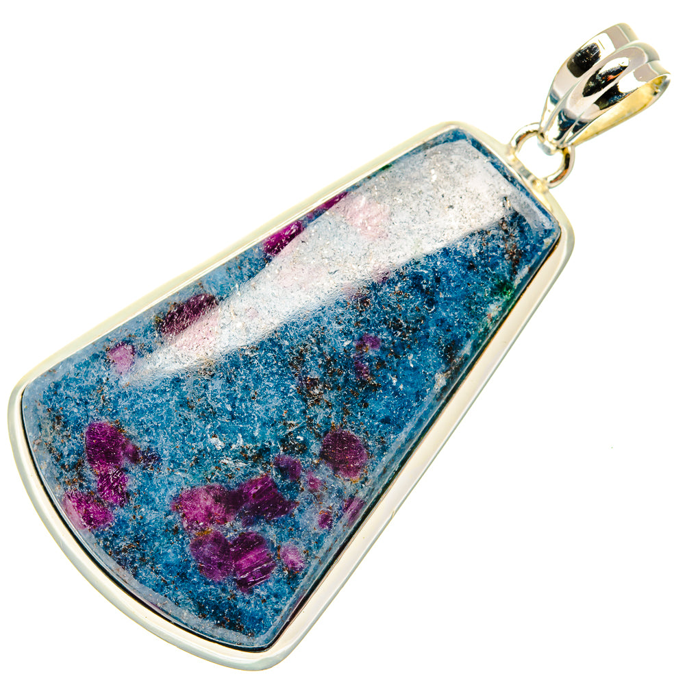 Ruby Fuchsite Pendants handcrafted by Ana Silver Co - PD30434 - Photo 2