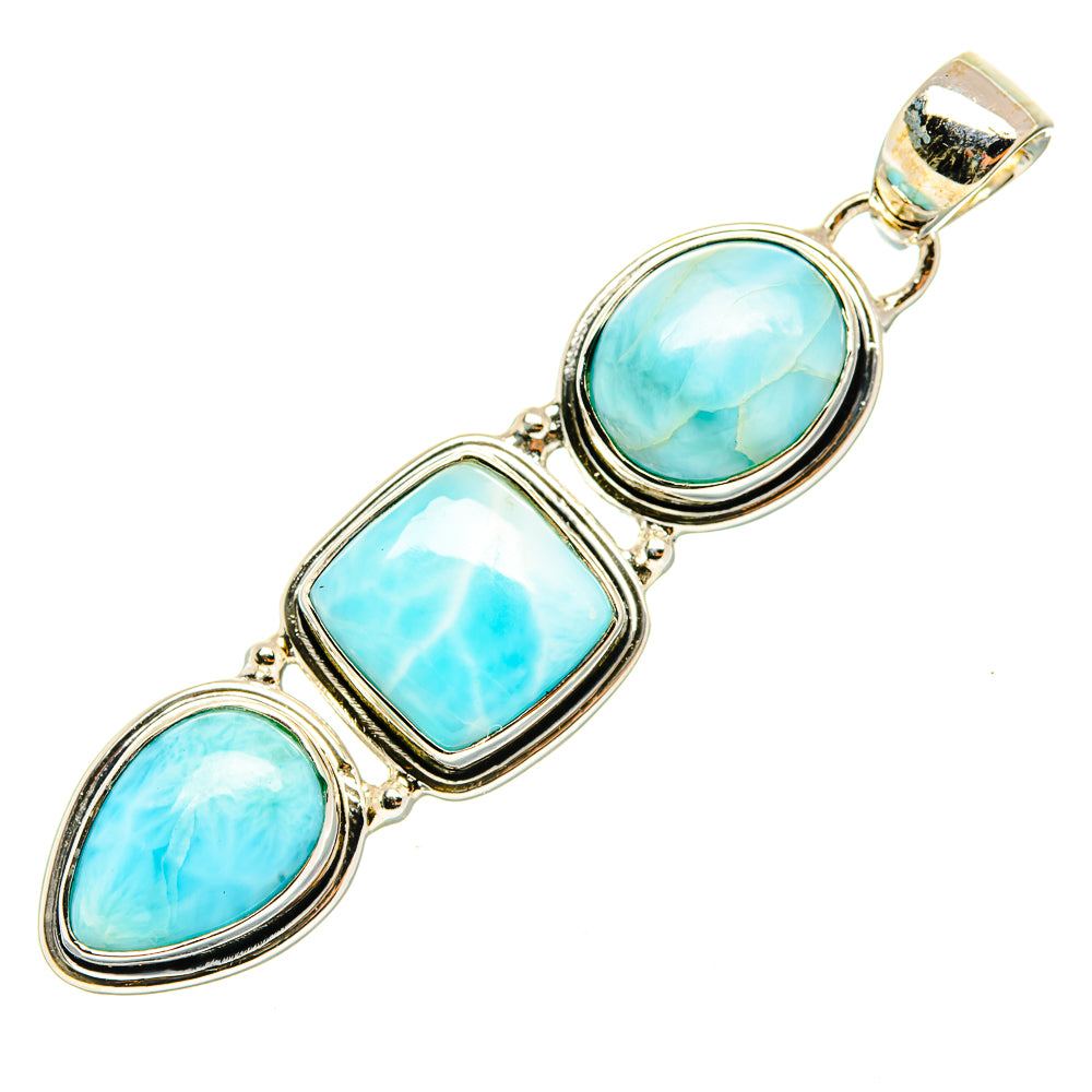 Larimar Pendants handcrafted by Ana Silver Co - PD30437 - Photo 2