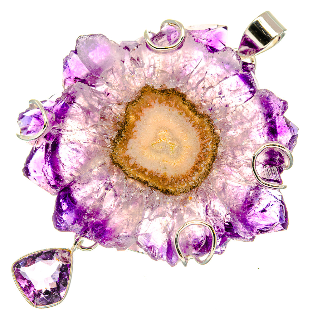 Amethyst Solar Quartz Pendants handcrafted by Ana Silver Co - PD30442 - Photo 2