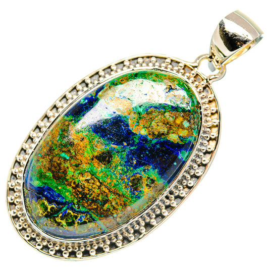 Azurite Pendants handcrafted by Ana Silver Co - PD30445 - Photo 2