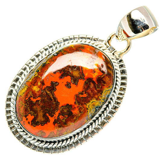 Moroccan Agate Pendants handcrafted by Ana Silver Co - PD30454 - Photo 2