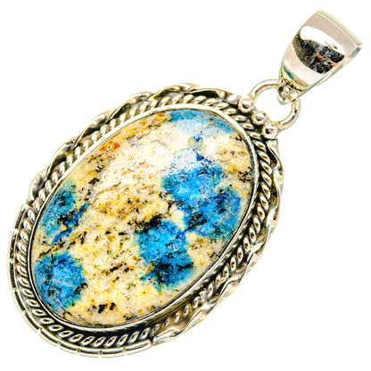 K2 Blue Azurite Pendants handcrafted by Ana Silver Co - PD30459 - Photo 2