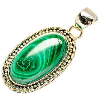 Malachite Pendants handcrafted by Ana Silver Co - PD30468 - Photo 2