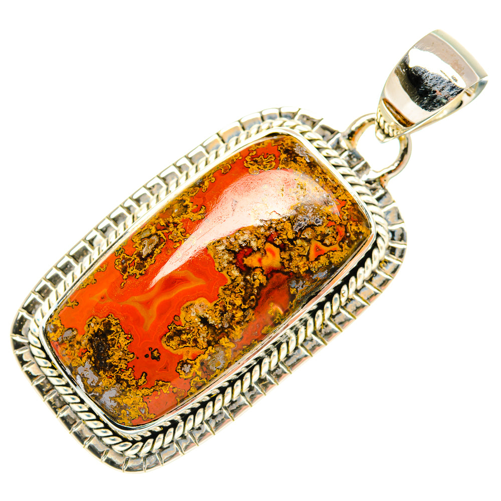 Moroccan Agate Pendants handcrafted by Ana Silver Co - PD30473 - Photo 2