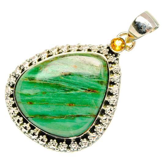 Green Jasper Pendants handcrafted by Ana Silver Co - PD30482 - Photo 2