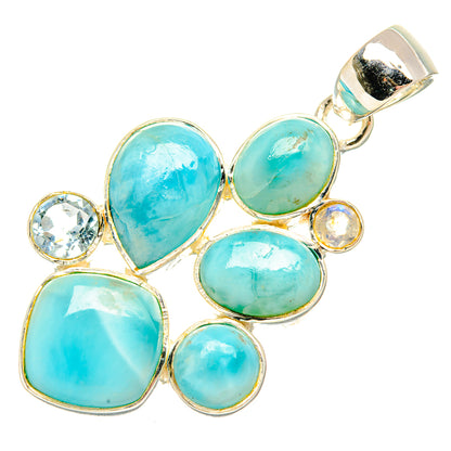 Larimar Pendants handcrafted by Ana Silver Co - PD30483 - Photo 2