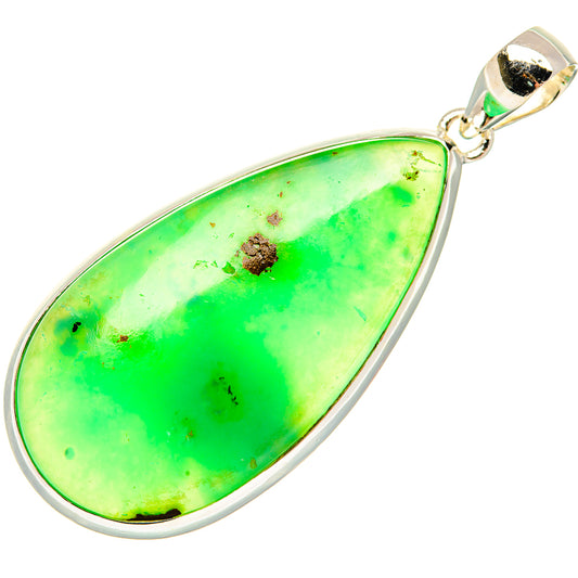 Chrysoprase Pendants handcrafted by Ana Silver Co - PD30487 - Photo 2