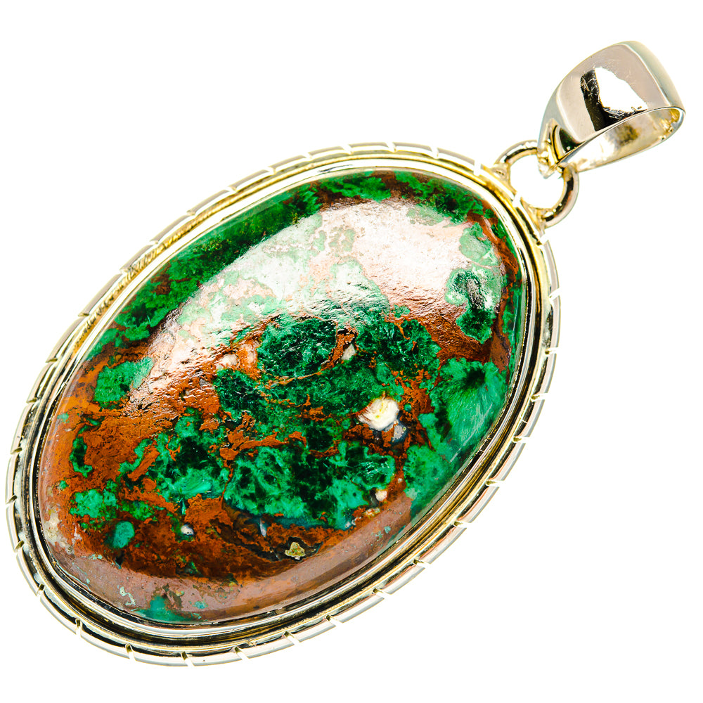 Malachite Pendants handcrafted by Ana Silver Co - PD30490 - Photo 2
