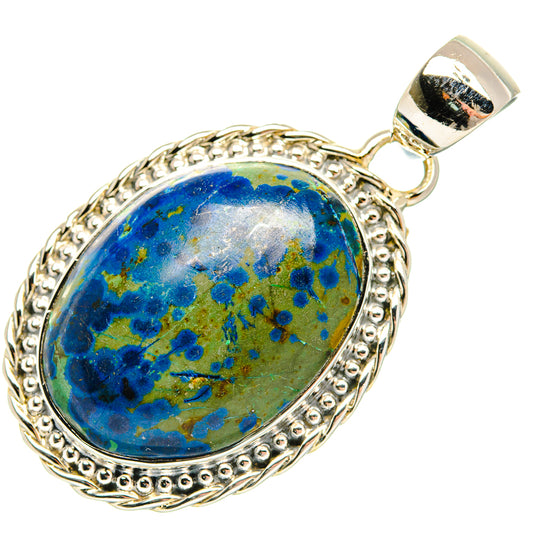 Azurite Pendants handcrafted by Ana Silver Co - PD30508 - Photo 2