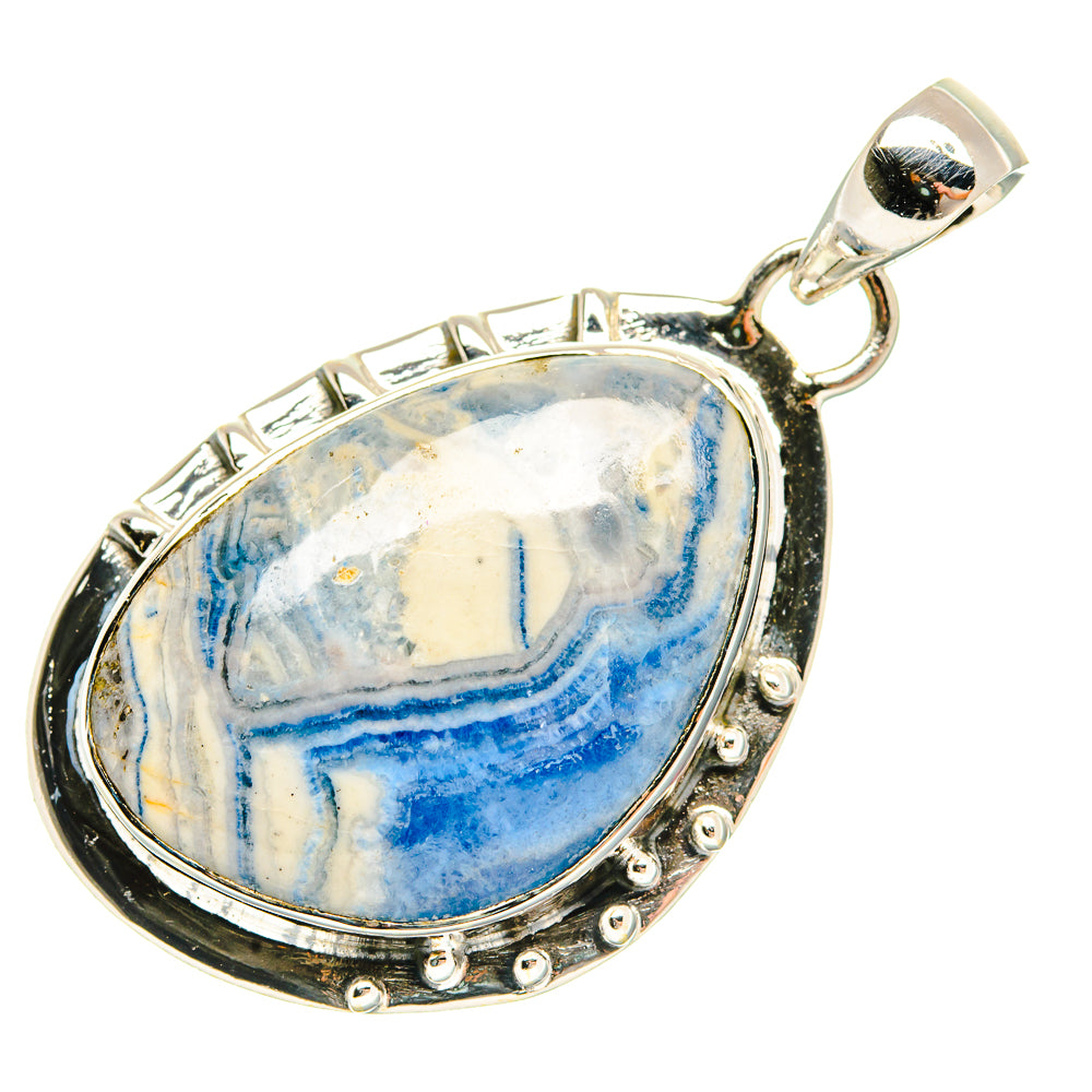 Blue Scheelite Pendants handcrafted by Ana Silver Co - PD30509 - Photo 2