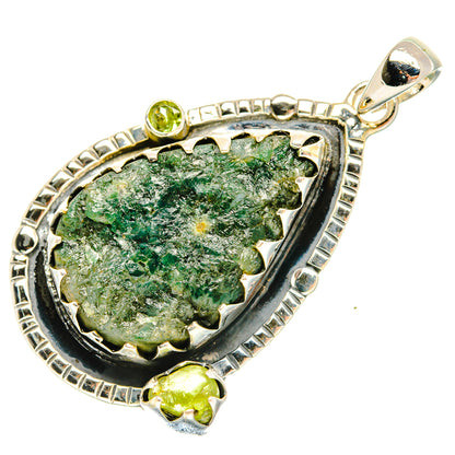 Green Tourmaline Pendants handcrafted by Ana Silver Co - PD30516 - Photo 2