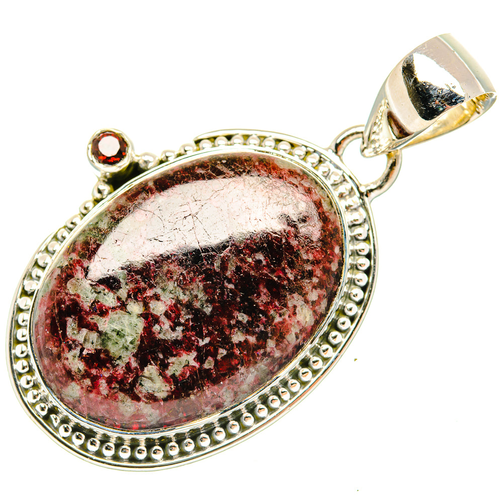 Russian Eudialyte Pendants handcrafted by Ana Silver Co - PD30519 - Photo 2