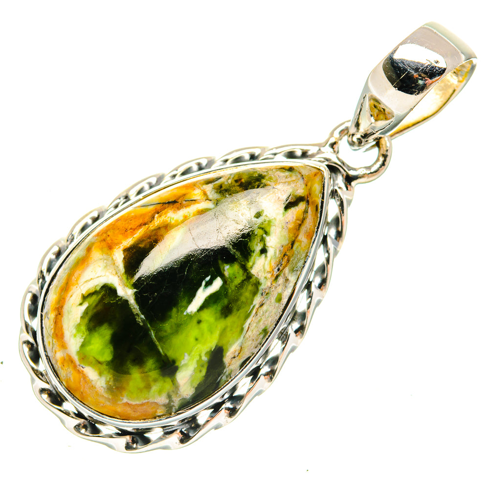 Australian Green Opal Pendants handcrafted by Ana Silver Co - PD30524 - Photo 2