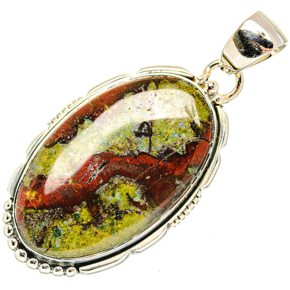 Dragon's Blood Stone Pendants handcrafted by Ana Silver Co - PD30529 - Photo 2