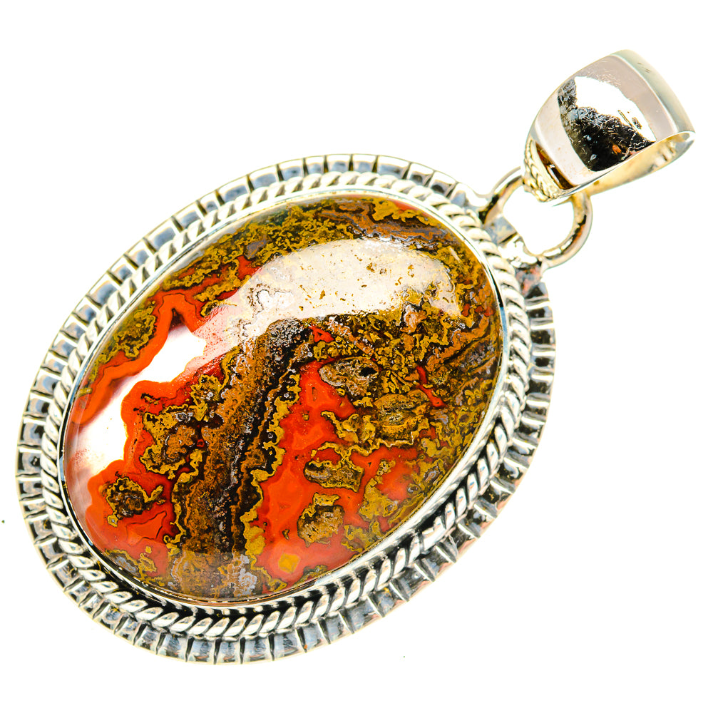Moroccan Agate Pendants handcrafted by Ana Silver Co - PD30545 - Photo 2