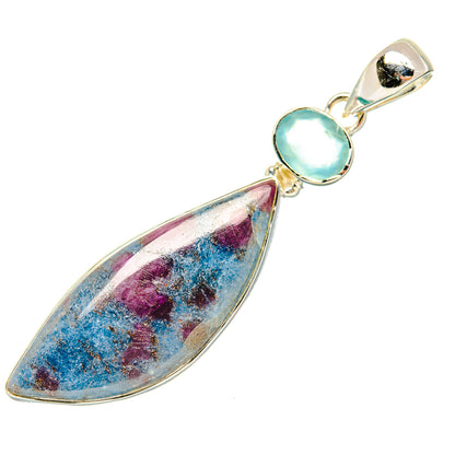 Ruby Fuchsite Pendants handcrafted by Ana Silver Co - PD30549 - Photo 2